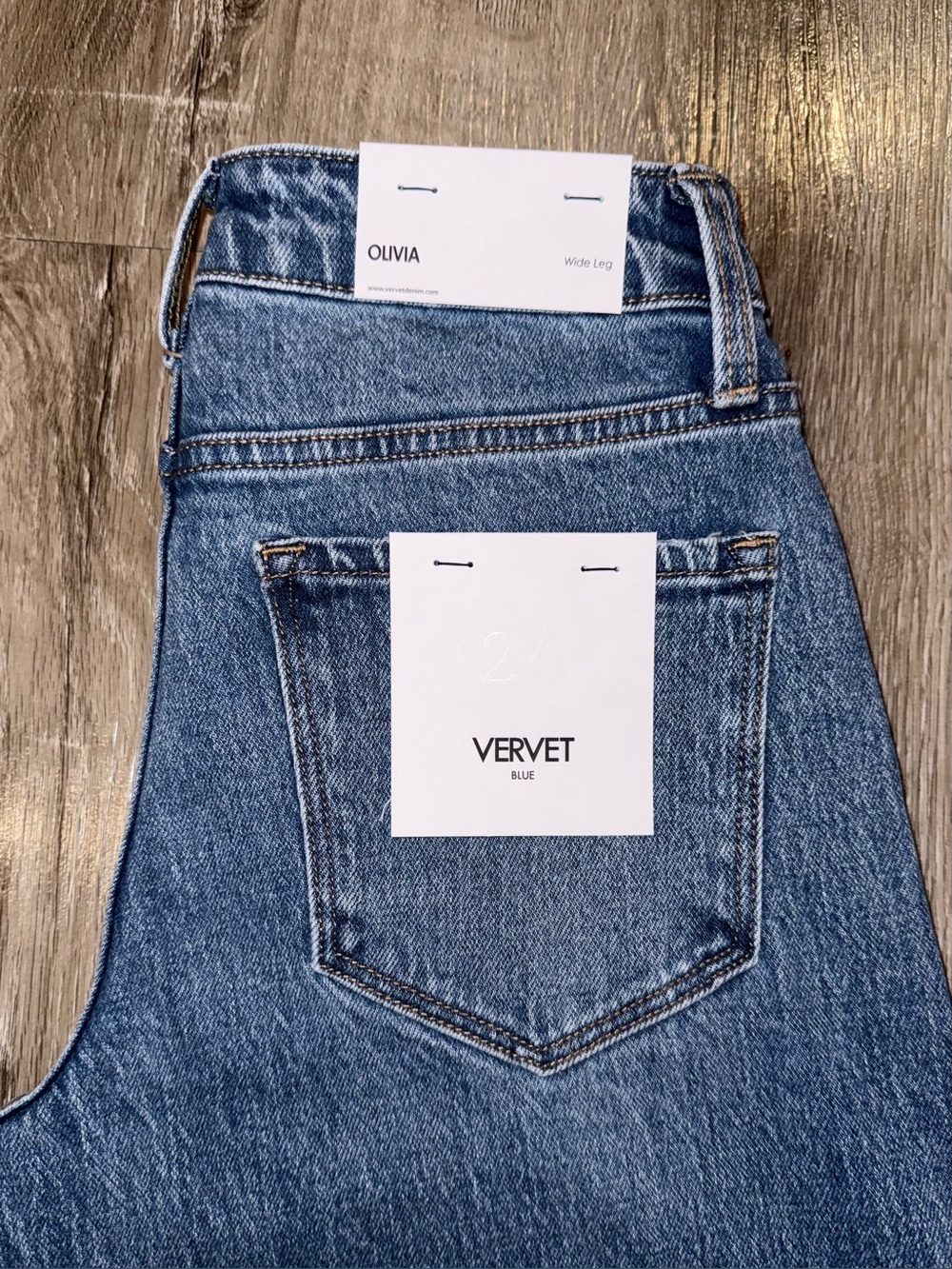 Vervet Olivia Wide Leg Jeans size 24 - Picture 5 of 10
